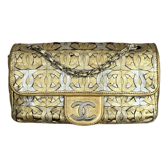 CHANEL Handbags - Chanel Gold Flap Bag
